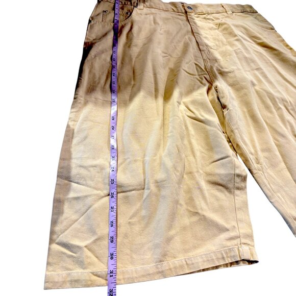 Taaps Jeans Wear men's yellow jean shorts Jorts zipper pocket classic sz 42 NWT - Picture 5 of 8